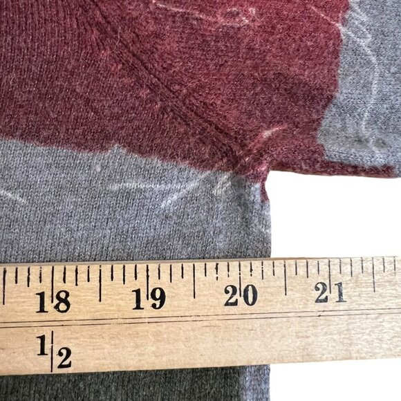 Desigual Men's Striped Striped V-Neck‎ Wool Sweater Size Medium - Picture 8 of 10